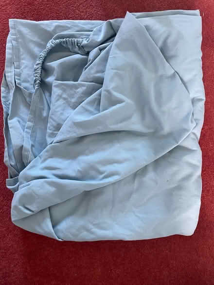 Photo of free Sage green, king size fitted sheet (Wallands Park BN7) #1