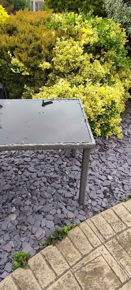 Photo of free Garden table with glass top (RG12 South Hill) #2