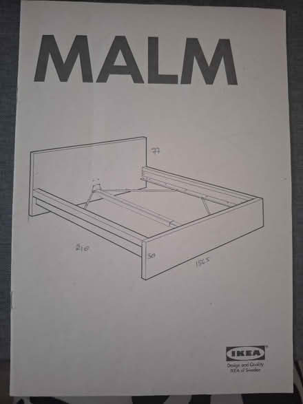 Photo of free IKEA Malm Oak Double Bed Frame (N1) #2