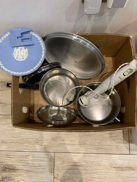 Photo of free Hand blender -2pots-deco plate- lid (Southall UB1) #1