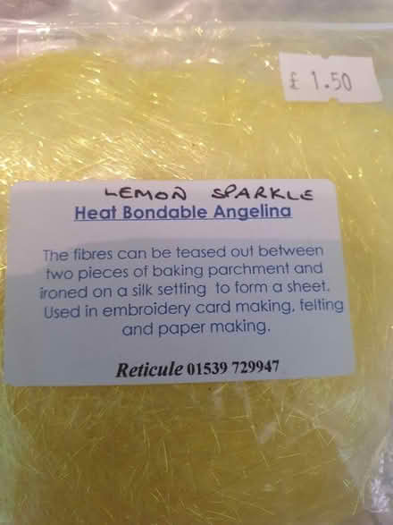 Photo of free Angelina Fusible Fibre - 2 yellow, 1 white (Hungerford RG17) #3