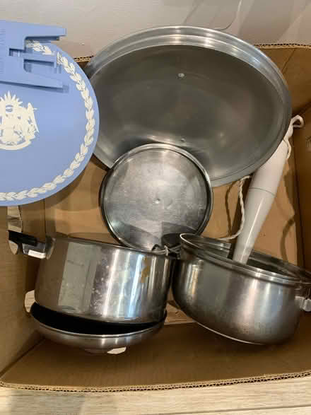 Photo of free Hand blender -2pots-deco plate- lid (Southall UB1) #4