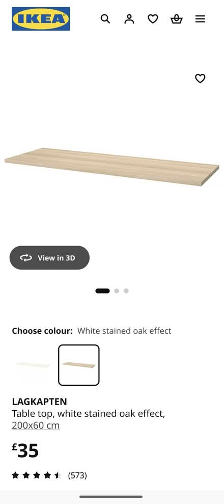 Photo of free IKEA desk - LAGKAPTEN / ADILS (Kennington SE5) #4