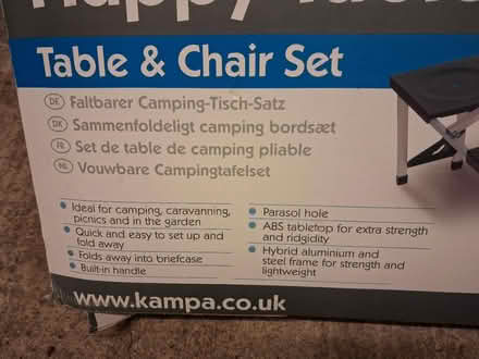 Photo of free Camping table & chair set (Fleetville) #2