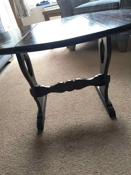 Photo of free Small dark wood side table (Sidford EX10) #4