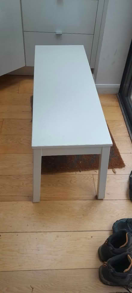 Photo of free White ikea bench used (Barnes, sw13, near hamm bridge) #1