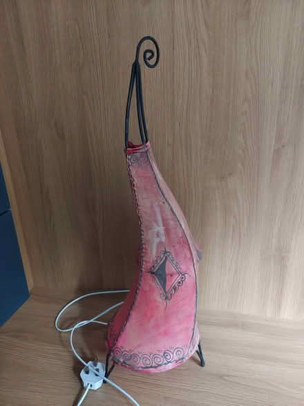 Photo of free Red Moroccan Goatskin lamp (Wilmslow SK9) #1