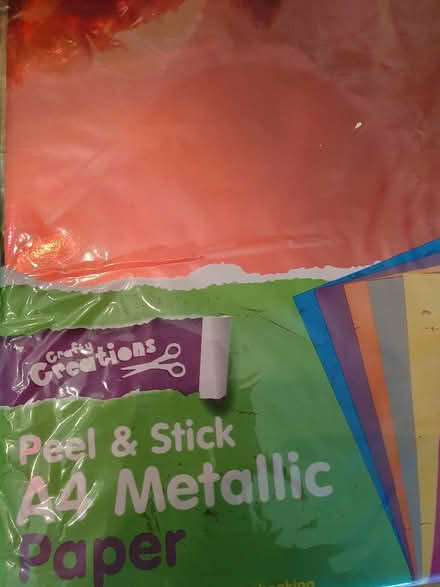 Photo of free Assorted craft bits fabric off-cuts shiny card & wrappers ++ (Hungerford RG17) #3
