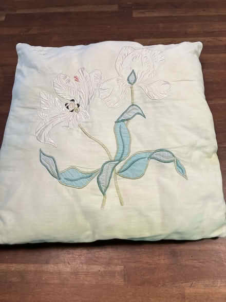 Photo of free Cushion with embroidered cover (Weston Park BA1) #2