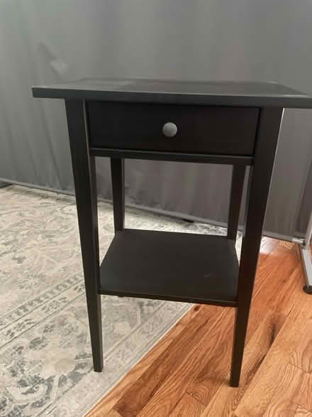 Photo of free Black nightstand/end table (Mount Laurel NJ) #1