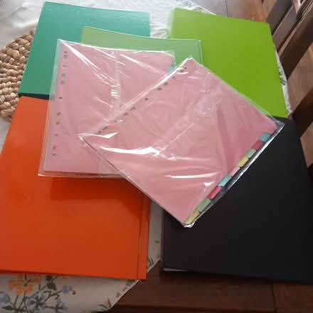 Photo of free 5 x A4 ring binders and dividers (Wyke, BD12) #1