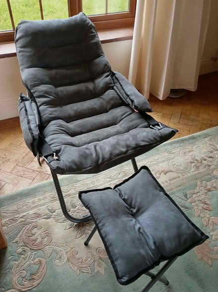 Photo of free Kids' padded camping chair with stool (Chalvington BN27) #3