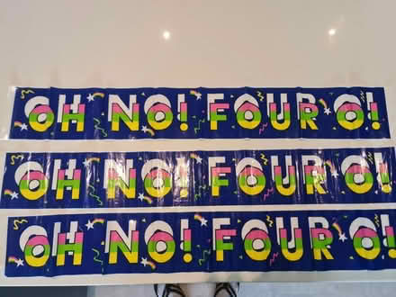 Photo of free 40th banner x 3 (Preston PR5) #1