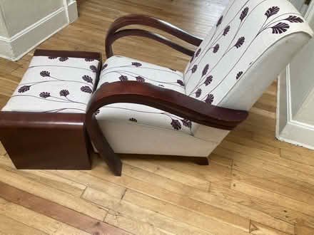 Photo of free Chair and footstool (Law DD3) #2