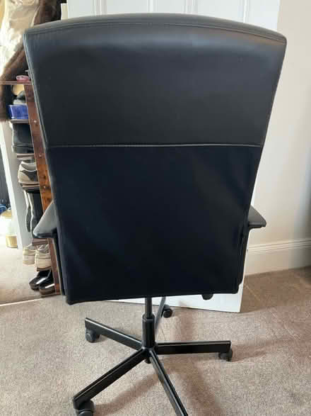 Photo of free Leather office chair (NW3) #2