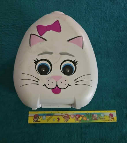 Photo of free My Carry Potty - white cat pink bow (West 7th) #3