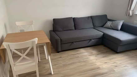Photo of free Corner sofa also table with chairs (Canonbury N1) #1