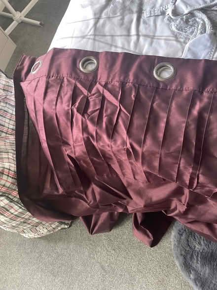 Photo of free Maroon eyelet lined curtains (Sholing Southampton) #1
