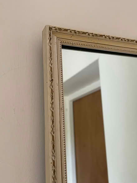 Photo of free Long mirror, cream with gold decoration on frame (Bosham PO18) #2