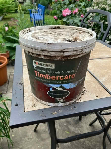 Photo of free Green fence paint (Ickenham) #1