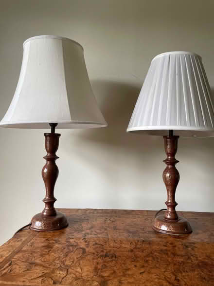 Photo of free Pair of table lamps (Bosham PO18) #1