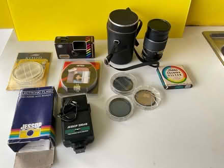 Photo of free Box of vintage camera equipment (Heysham LA3) #1