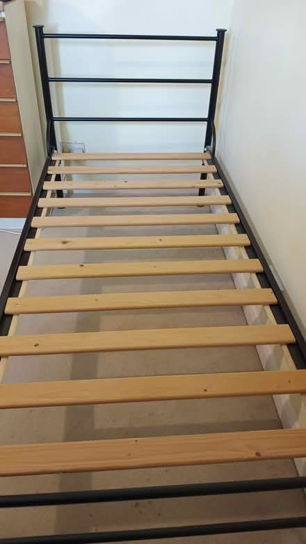 Photo of free Vintage metal single bed frame (The Nurserylands TW12) #1