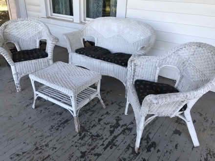 Photo of free Wooden wicker set (Unionville) #1