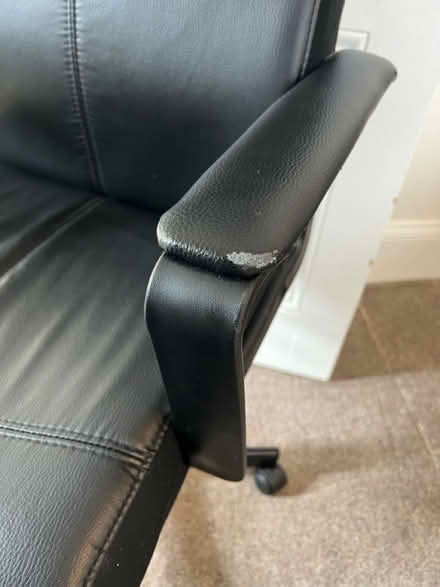 Photo of free Leather office chair (NW3) #3