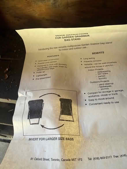Photo of free Stand or Frame to hold lawn bags (Irvington NY) #1