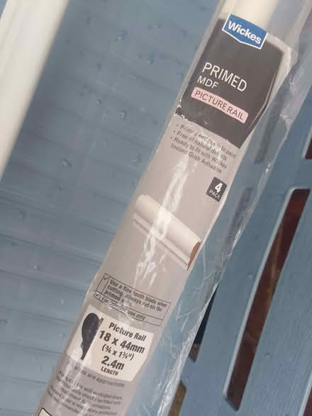 Photo of free Picture rail, primed white, Wickes. (Sale M33) #2