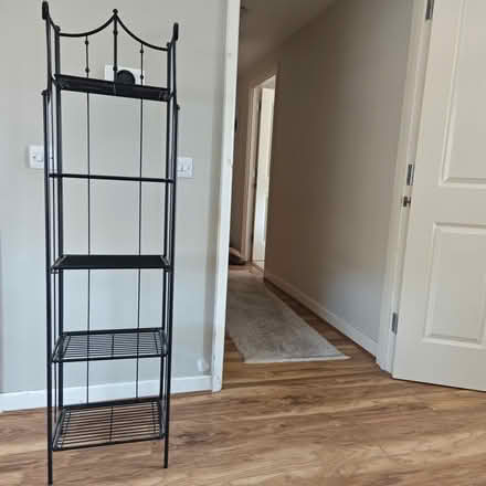 Photo of free Powder black metal decorative shelving unit (Orpington BR5) #1