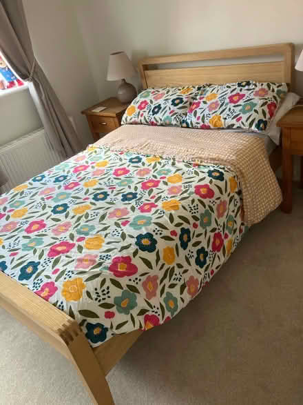 Photo of free Small double bed and mattress (Ellesmere Shropshire) #1