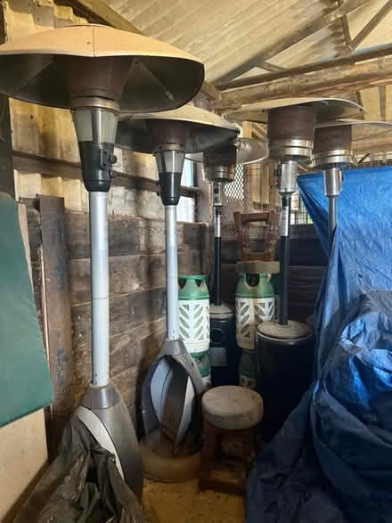Photo of free 5 old gas patio heaters (Abbotsford RH15) #1