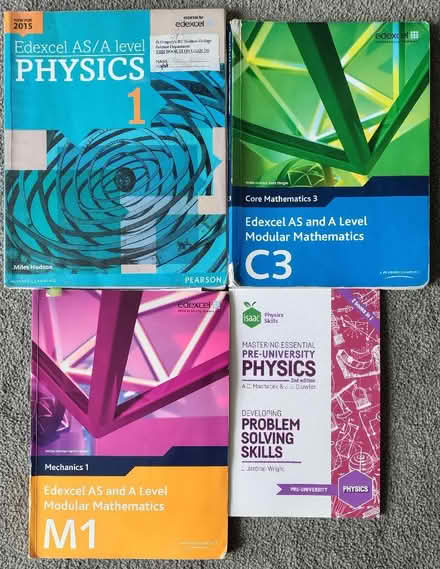 Photo of free Physics and maths A Level and AS Level books (Stopsley LU2) #1
