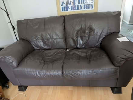 Photo of free Leather sofa (Waltham Abbey EN9) #1