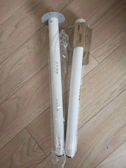 Photo of free 2x IKEA OLOV Adjustable Desk Legs (White) (Portsmouth PO3) #1