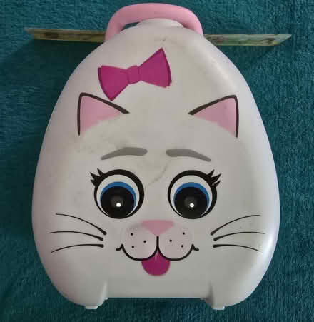 Photo of free My Carry Potty - white cat pink bow (West 7th) #1