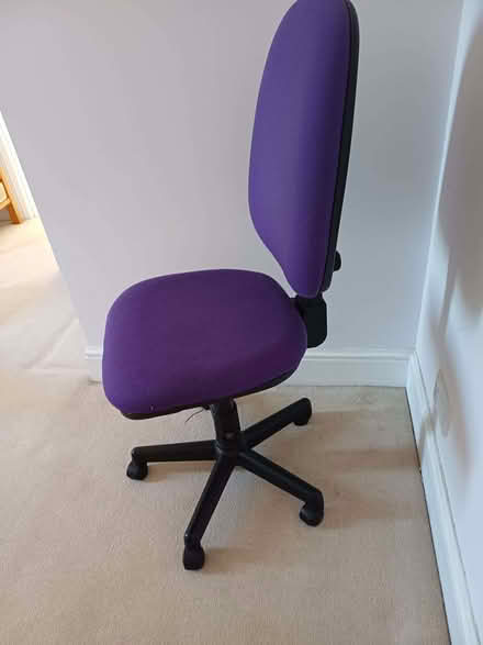 Photo of free Purple 5 spoke office chair (South Croydon CR2) #3