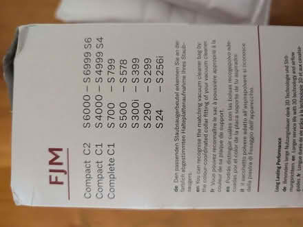 Photo of free Miele FJM vacuum cleaner bags (Oxford OX3) #3