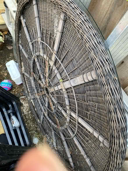 Photo of free Garden round table and glass top (Newport Pagnell MK16) #1