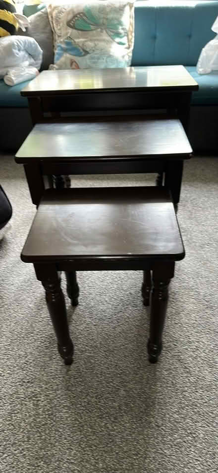 Photo of free Mahogany nest of tables (Felden HP3) #3