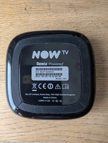 Photo of free Now TV Box 4201UK Roku Powered (Kew TW9) #1
