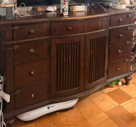 Photo of free Heavy wooden dresser and side table (Pimmit Dr, Falls Church, VA) #3
