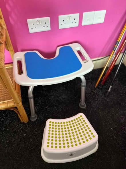 Photo of free Bath seat and stool (Peterborough orton PE7) #1