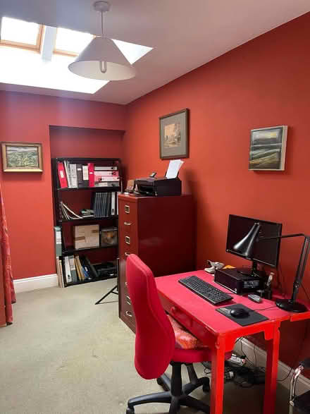 Photo of free Office chair, desk, shelves, filing cabinet (Ealing W5) #1