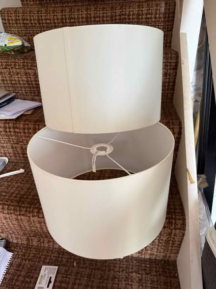 Photo of free 2xlarge lampshades. Off-white (Croydon. CR2 9) #1