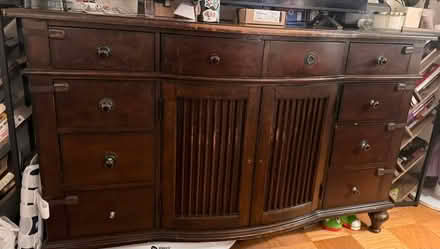 Photo of free Heavy wooden dresser and side table (Pimmit Dr, Falls Church, VA) #2