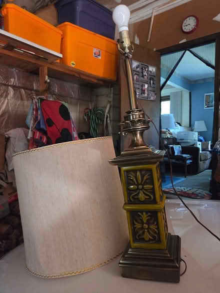 Photo of free brass end table lamp (Manville) #1