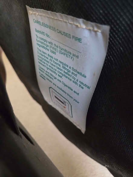 Photo of free Leather Recliner Chair & Stool (Steel Cross TN6) #2